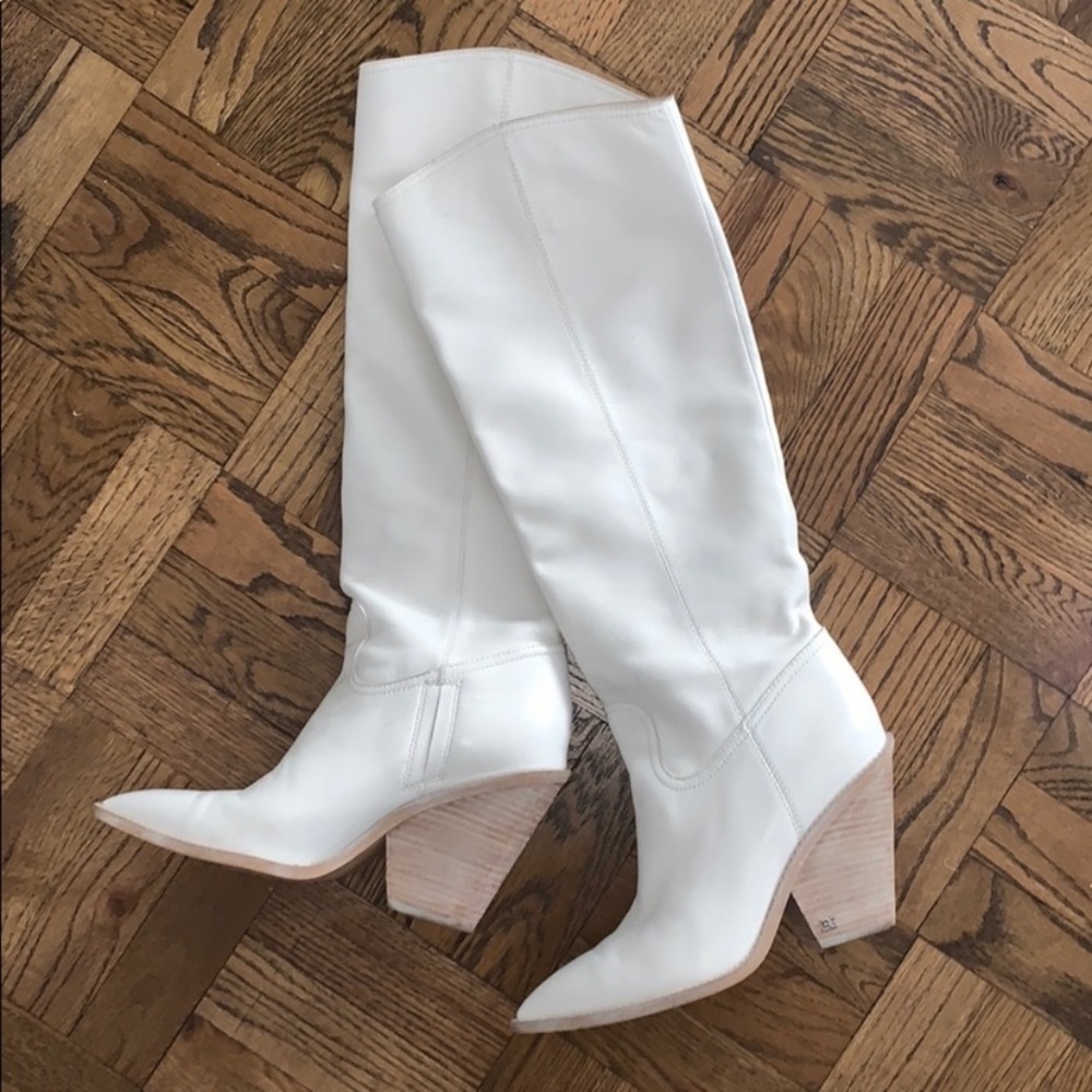 COPY - Sam Edelman indigo white leather boots! NWT